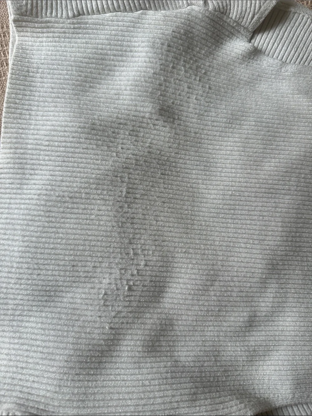 Abercrombie & Fitch Soft A&F Collection White Cropped Sweater